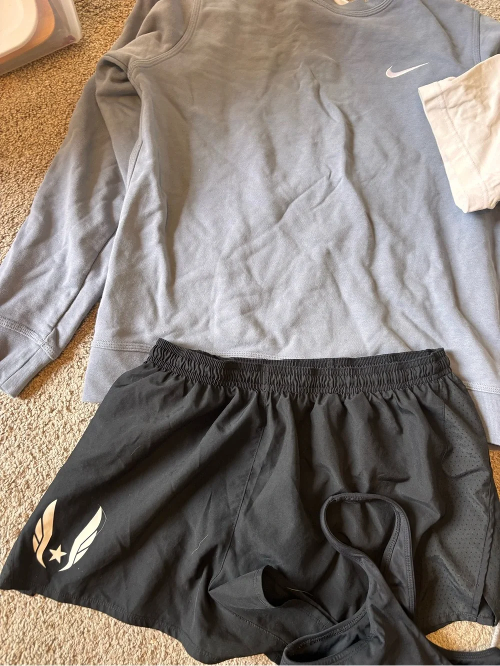 Nike Women's Mixed Tops & Tank Lot - Black, Light Blue, White, Gray